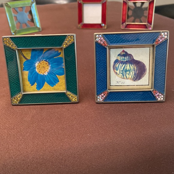 Jay Strongwater Leland Picture Frames - collection of 5, various colors - Picture 3 of 15